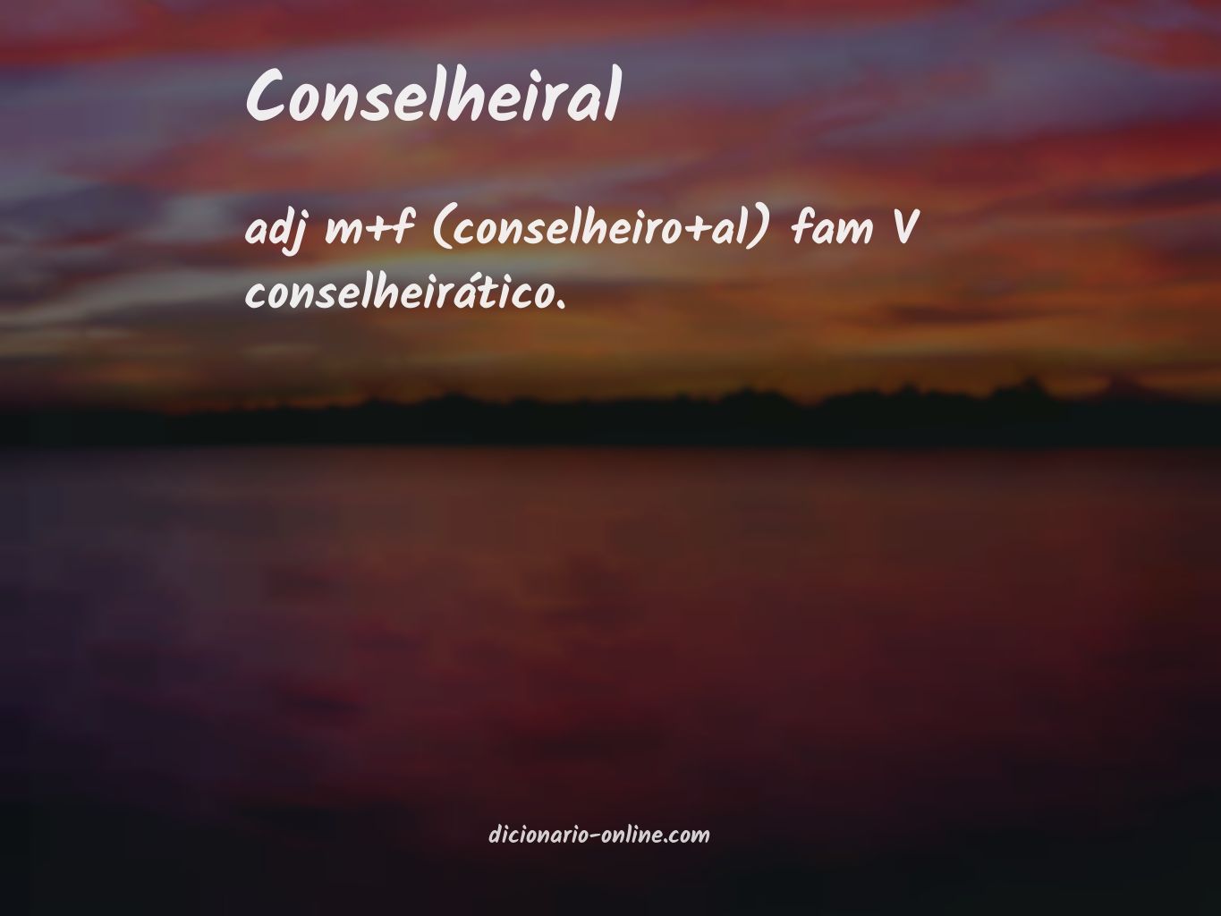 Significado de conselheiral