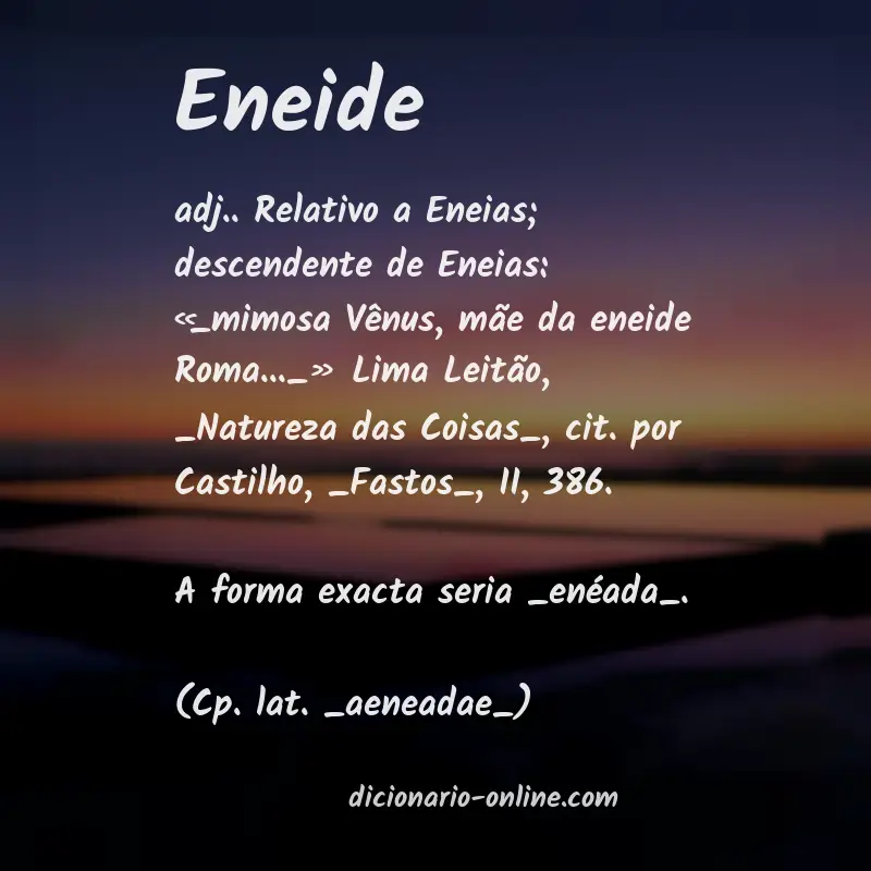 Significado de eneide