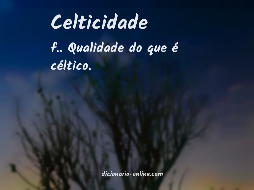 Significado de celticidade