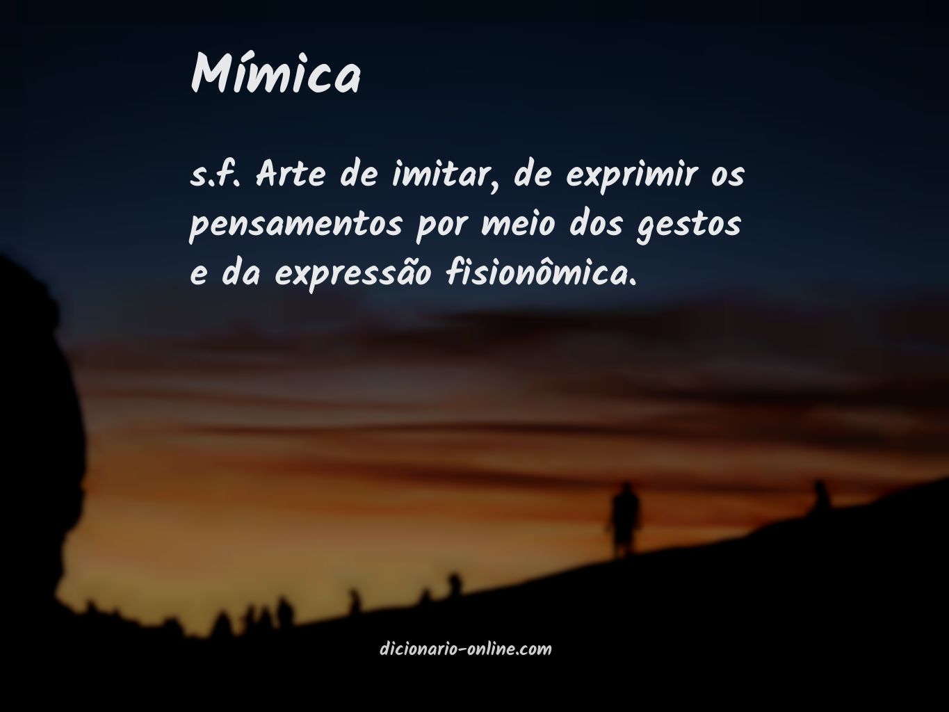 Significado de mímica