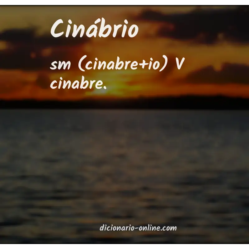 Significado de cinábrio