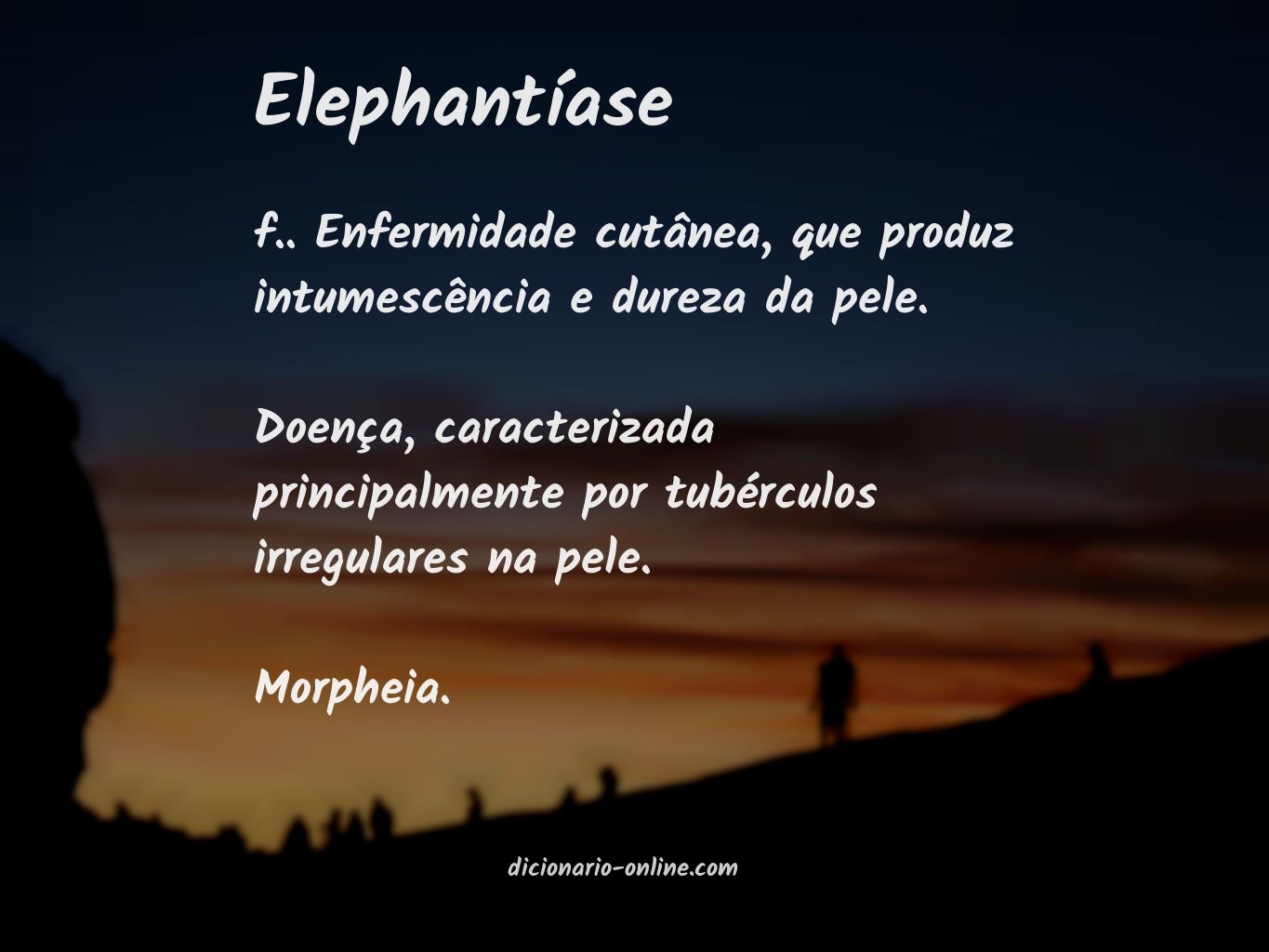 Significado de elephantíase