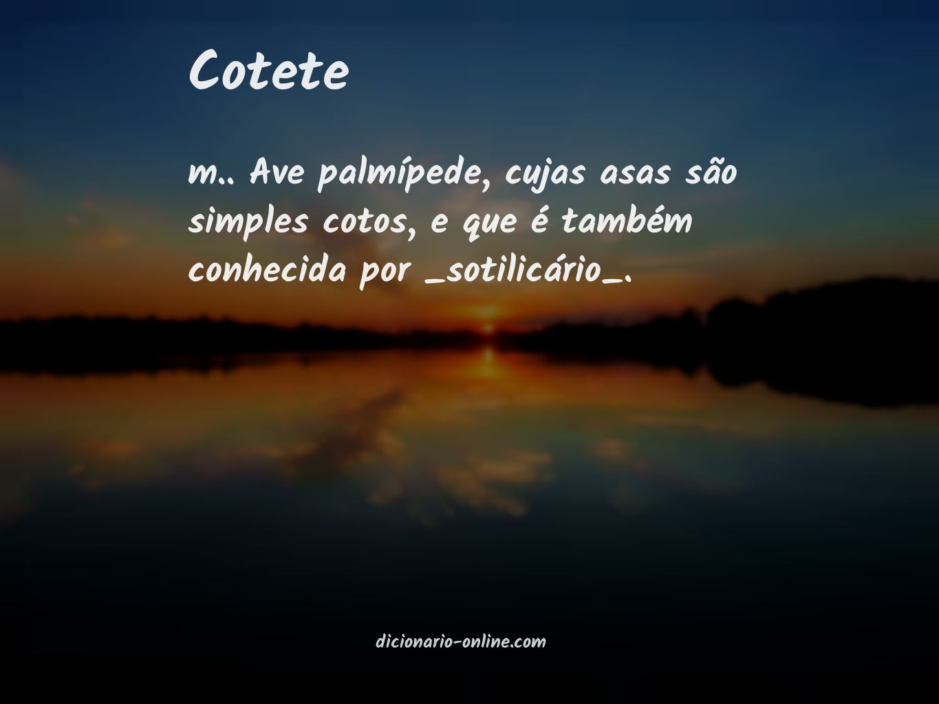 Significado de cotete