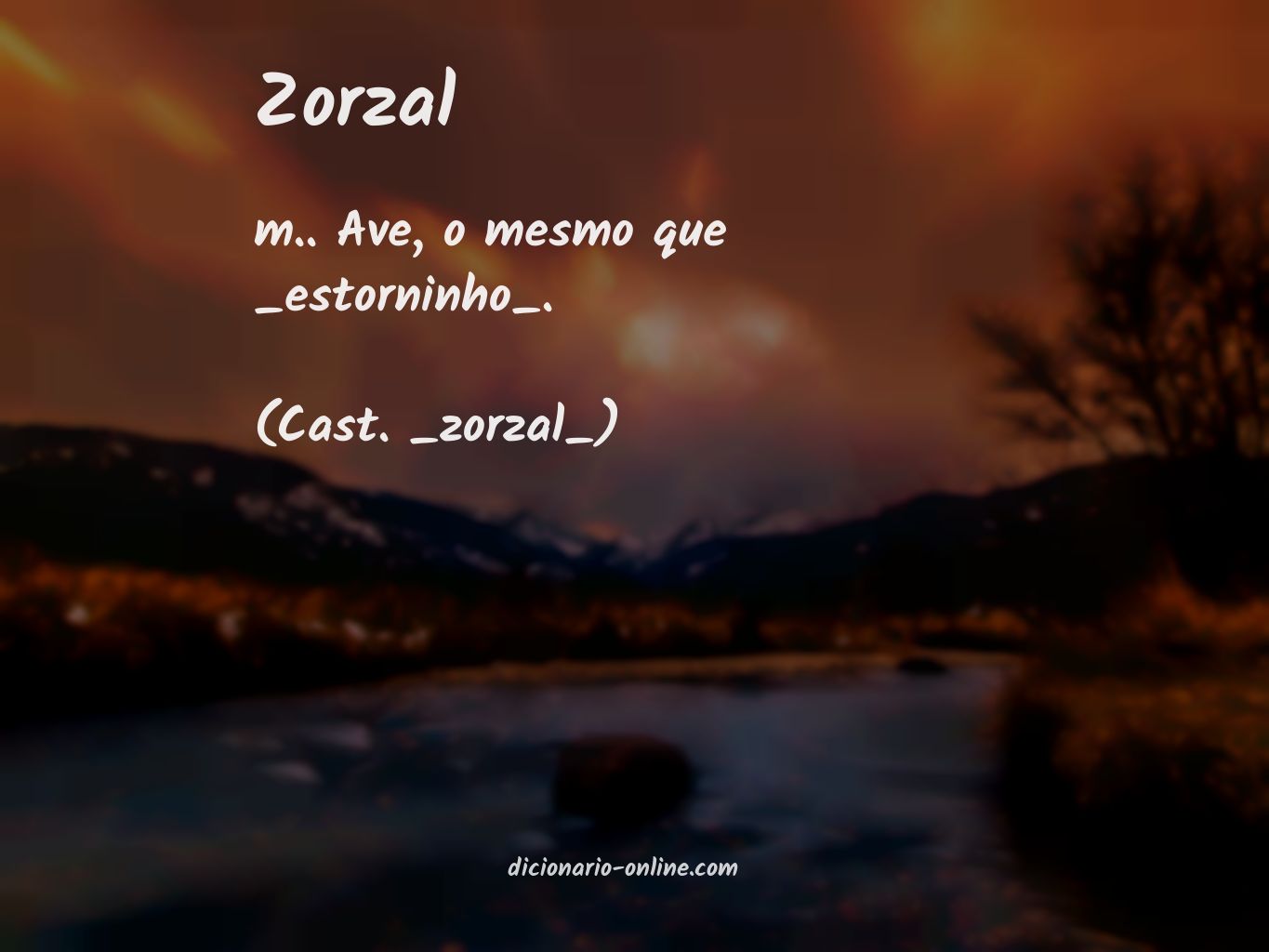 Significado de zorzal