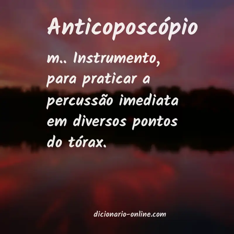 Significado de anticoposcópio