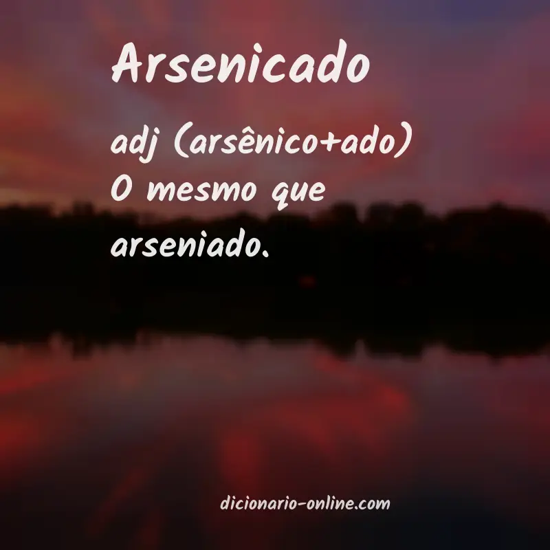 Significado de arsenicado