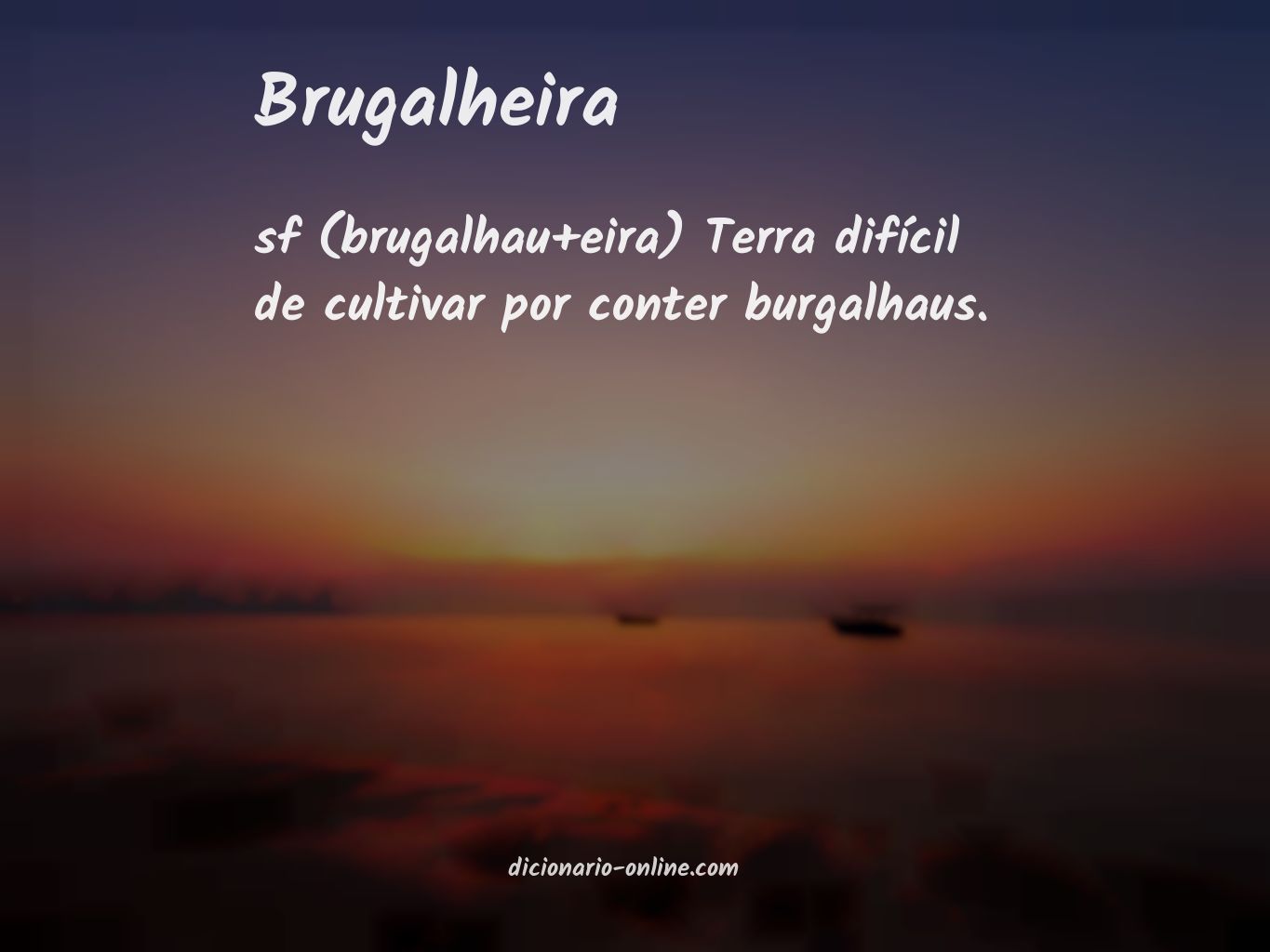 Significado de brugalheira