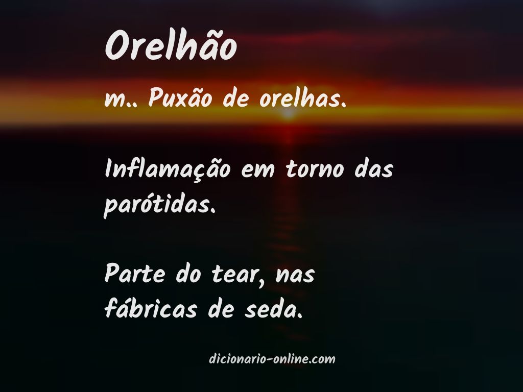 Significado de orelhão