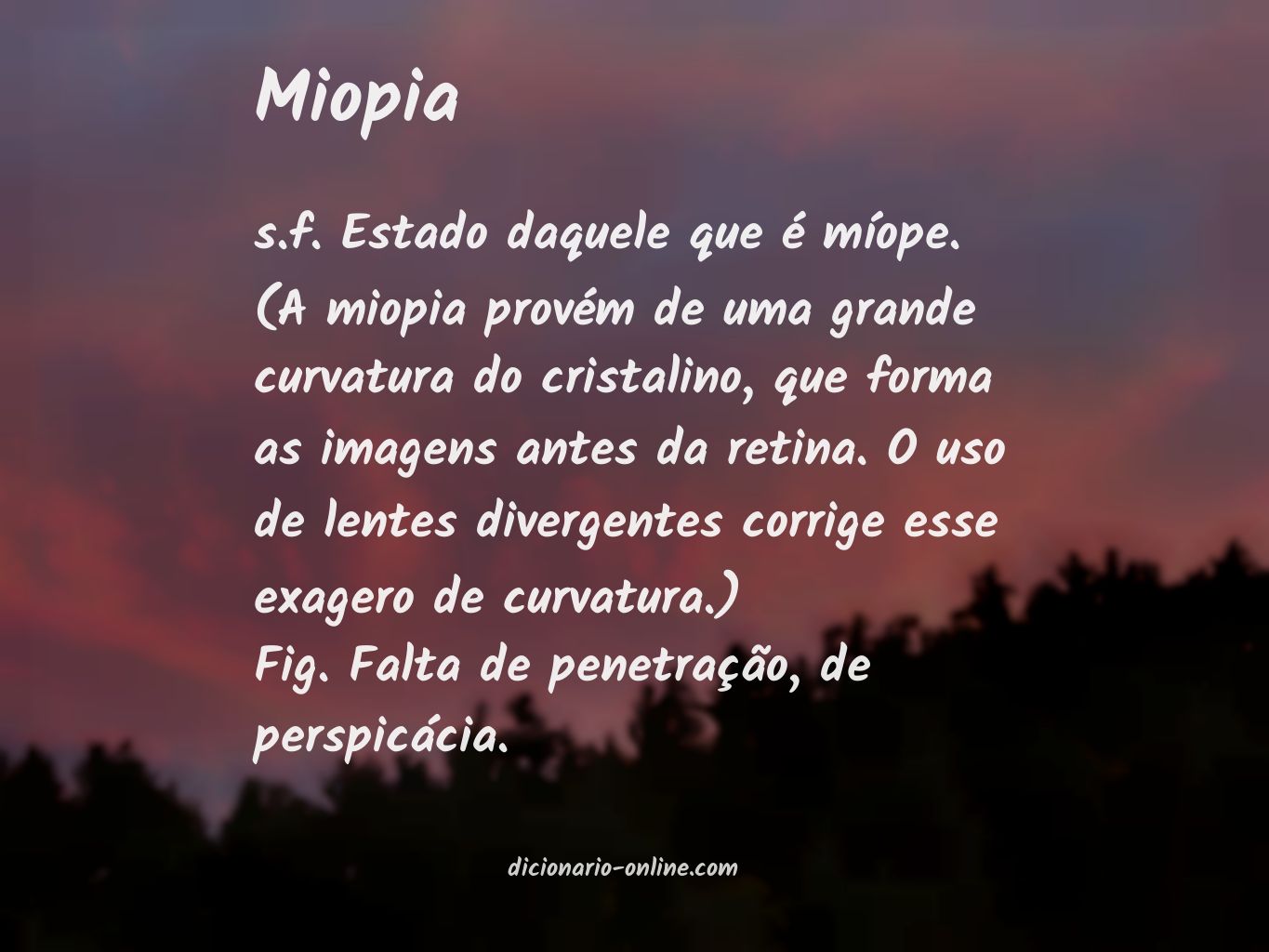 Significado de miopia