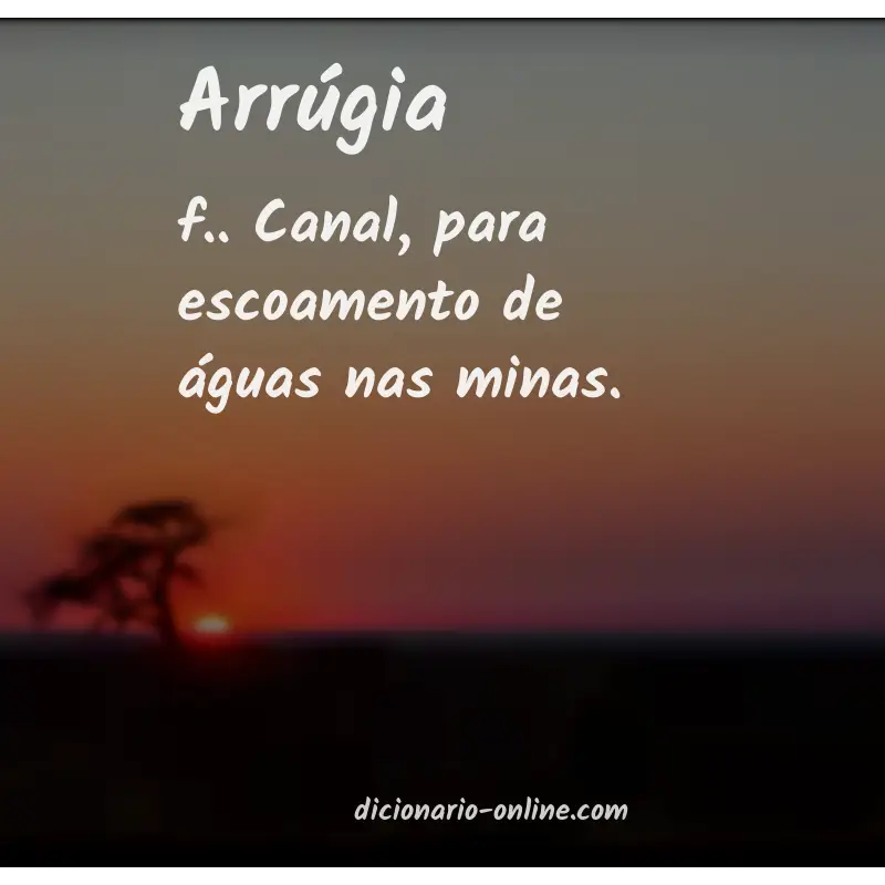 Significado de arrúgia