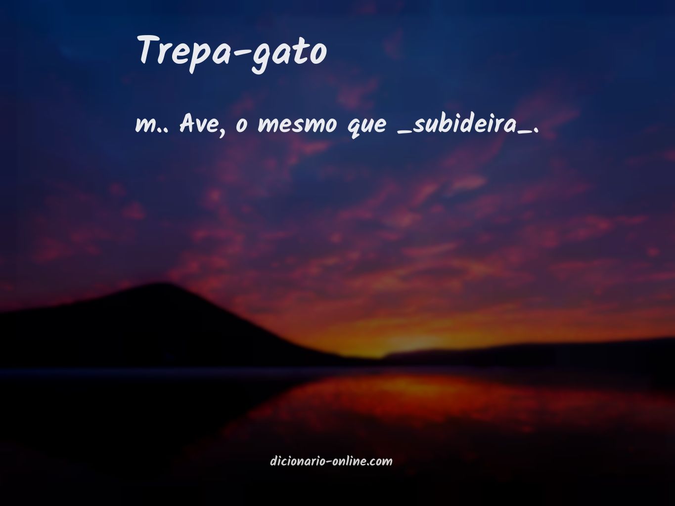 Significado de trepa-gato