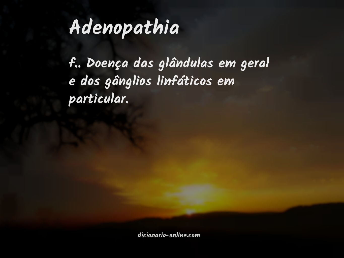 Significado de adenopathia