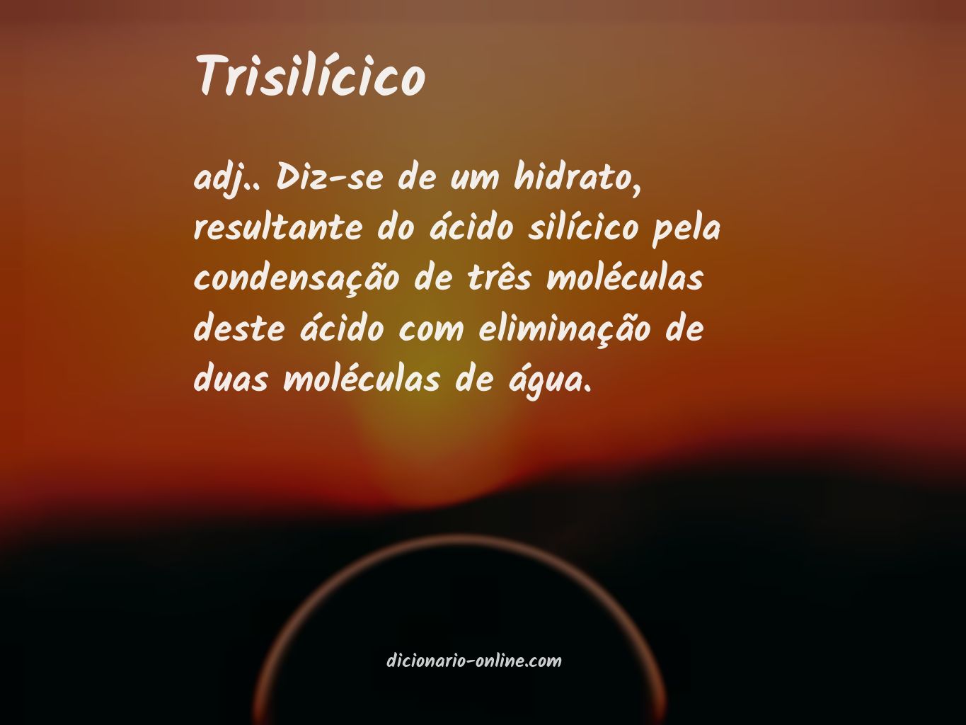 Significado de trisilícico