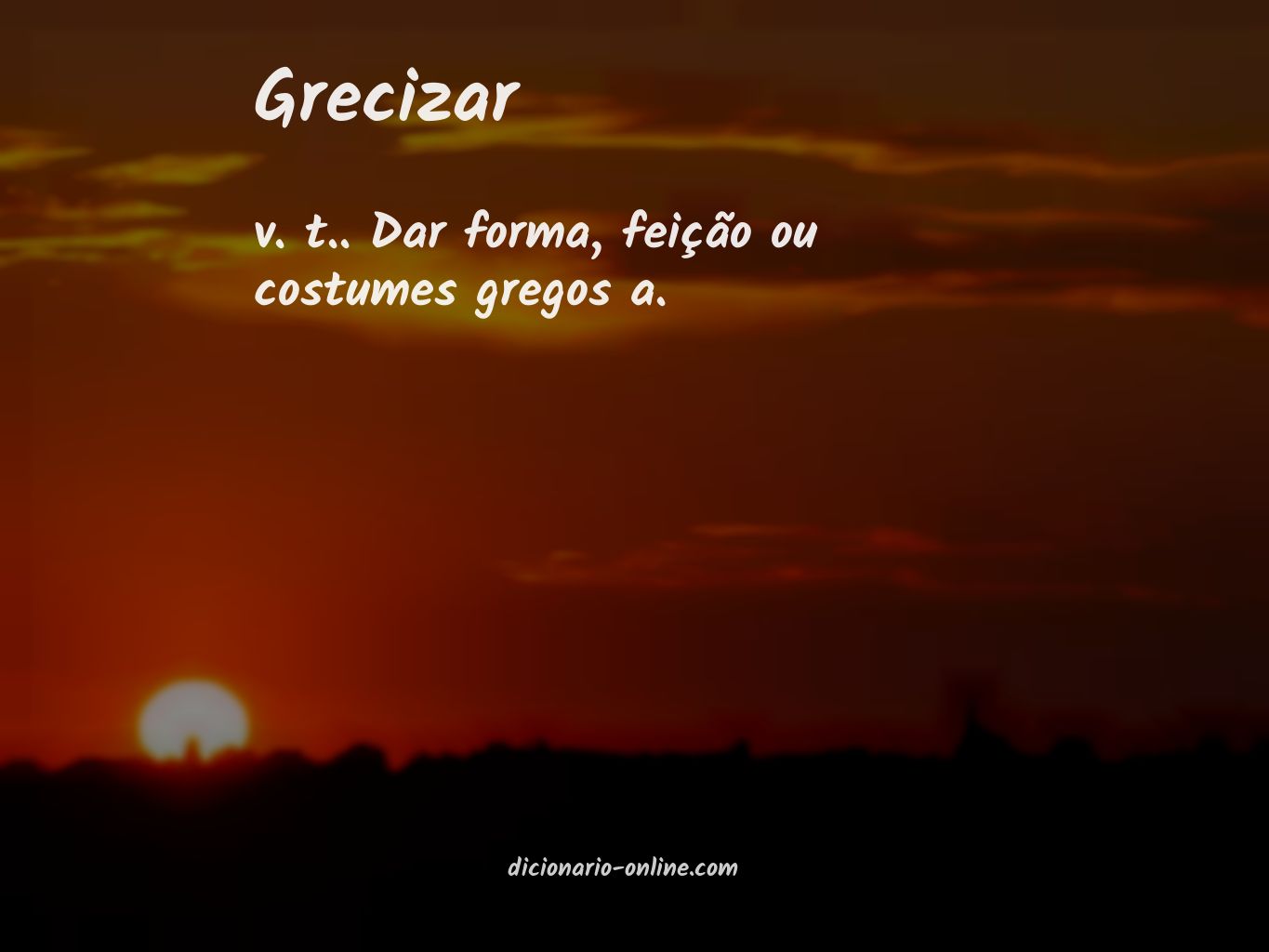 Significado de grecizar