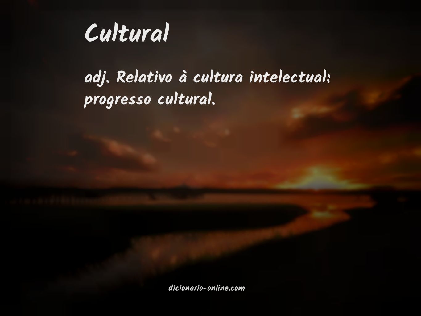 Significado de cultural