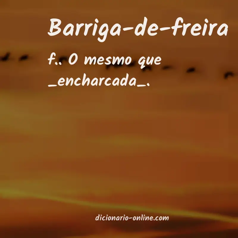 Significado de barriga-de-freira