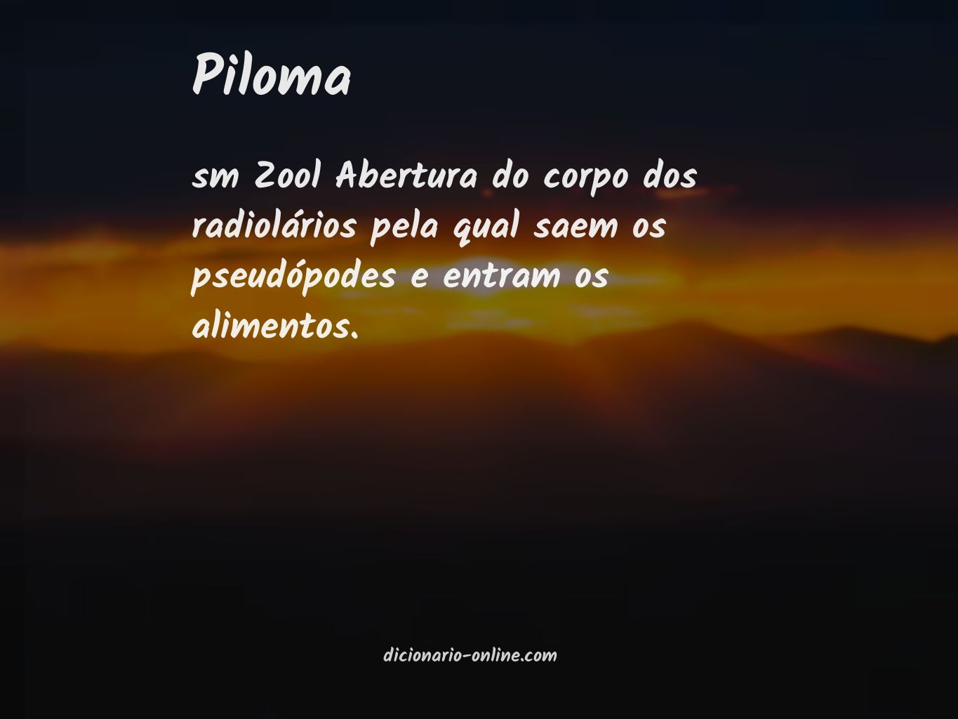Significado de piloma