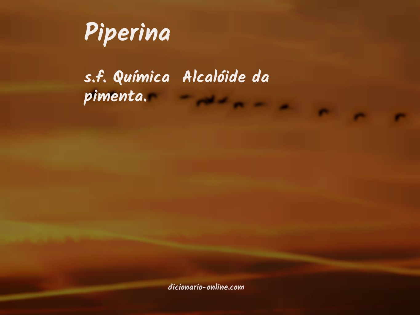 Significado de piperina