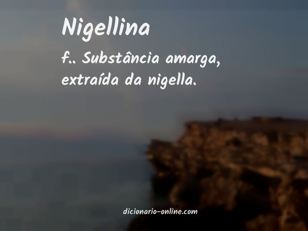 Significado de nigellina