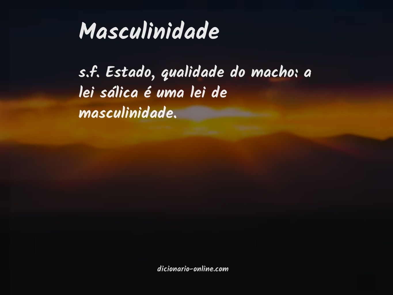 Significado de masculinidade