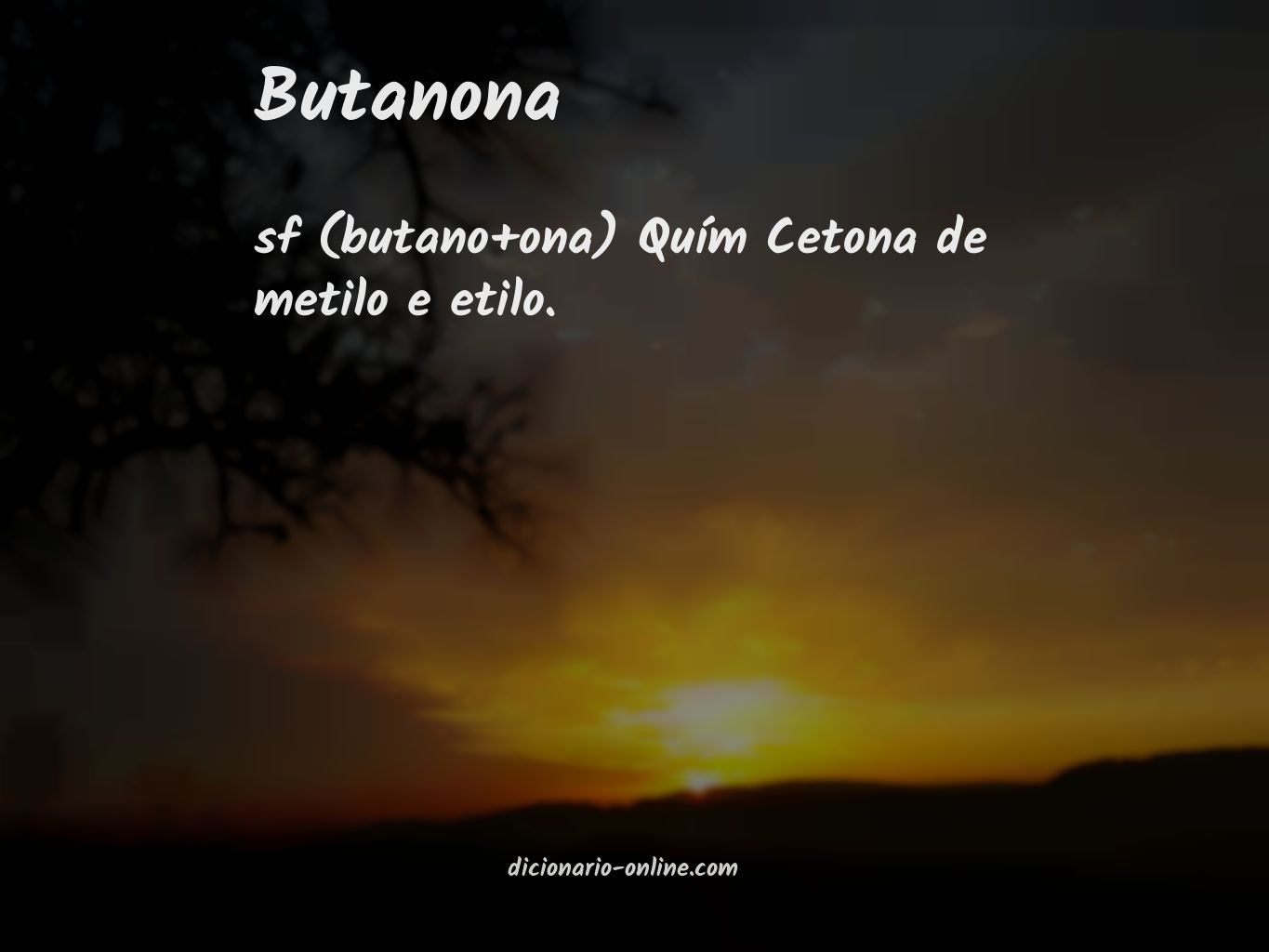 Significado de butanona