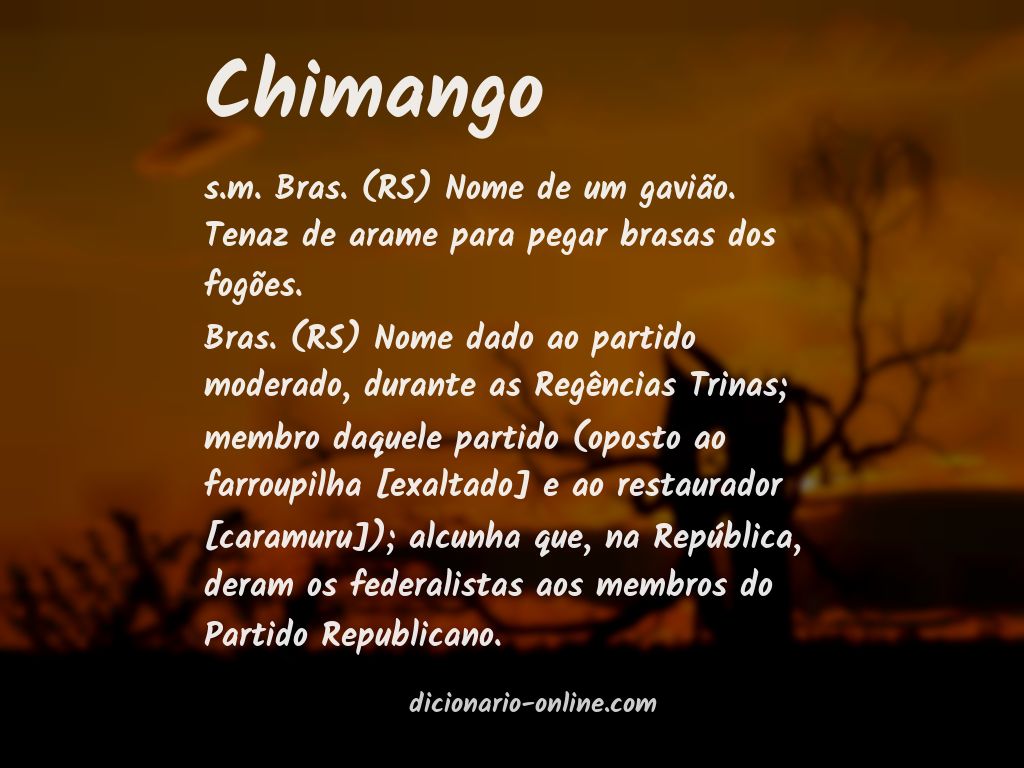 Significado de chimango