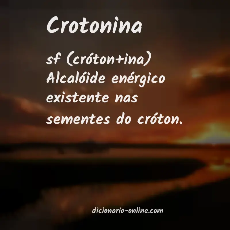 Significado de crotonina
