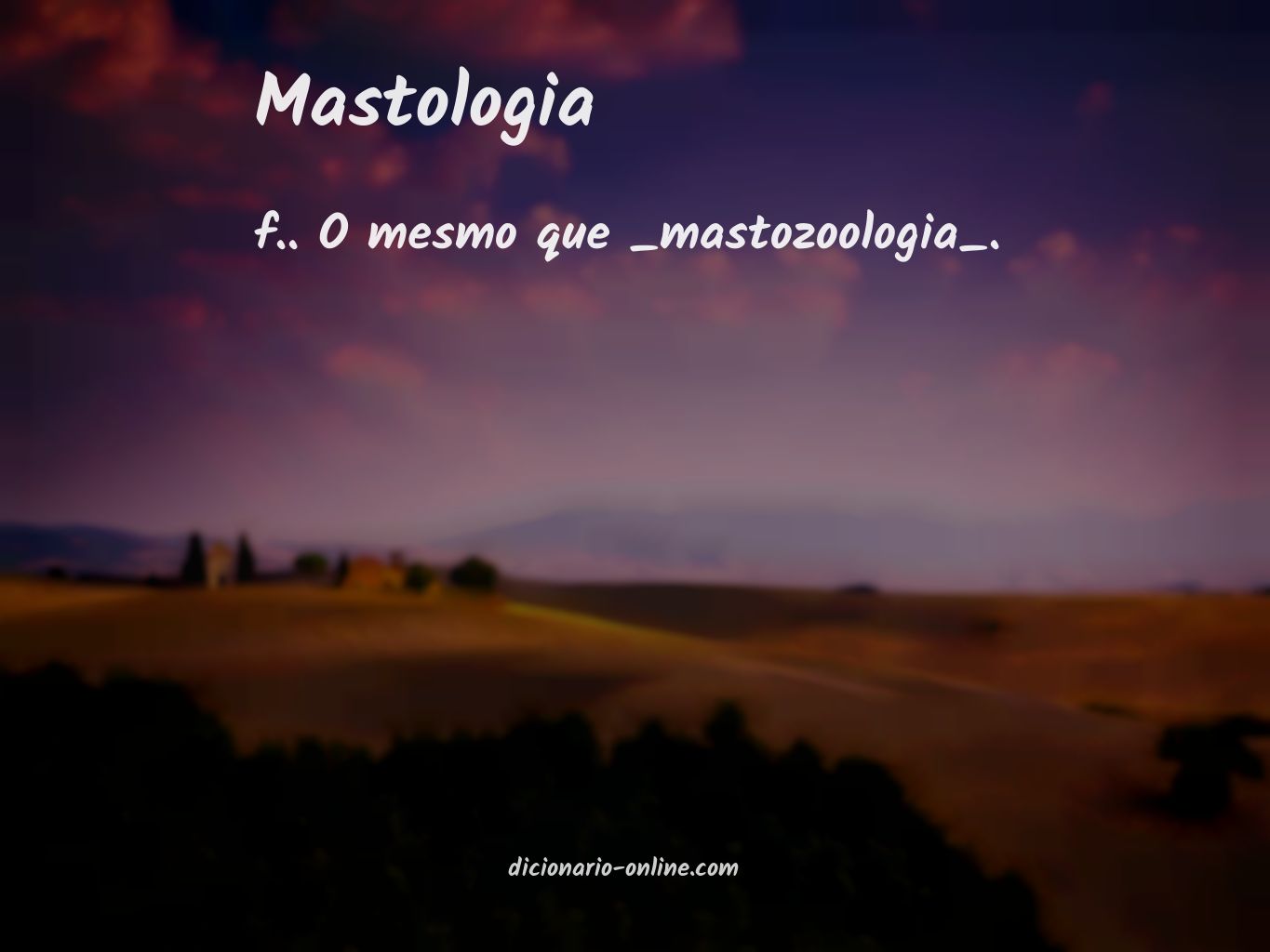 Significado de mastologia