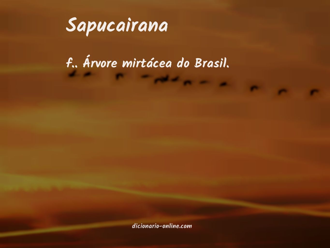 Significado de sapucairana