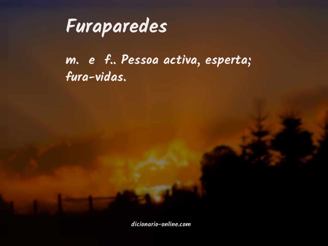 Significado de furaparedes