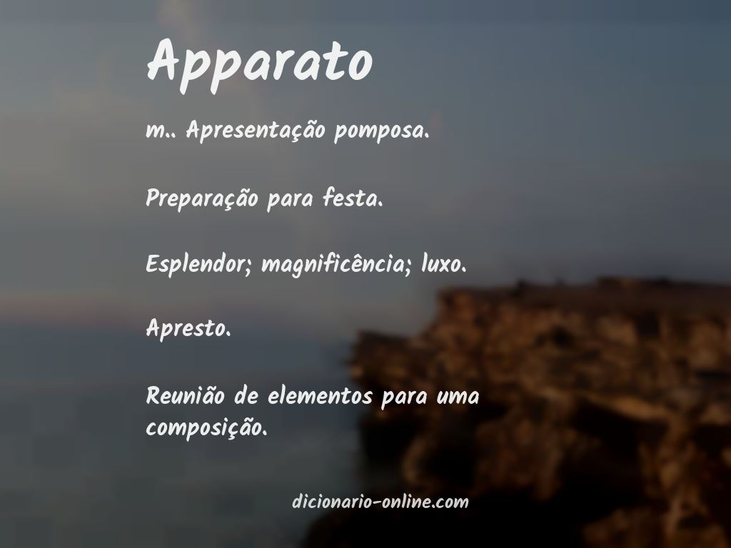 Significado de apparato