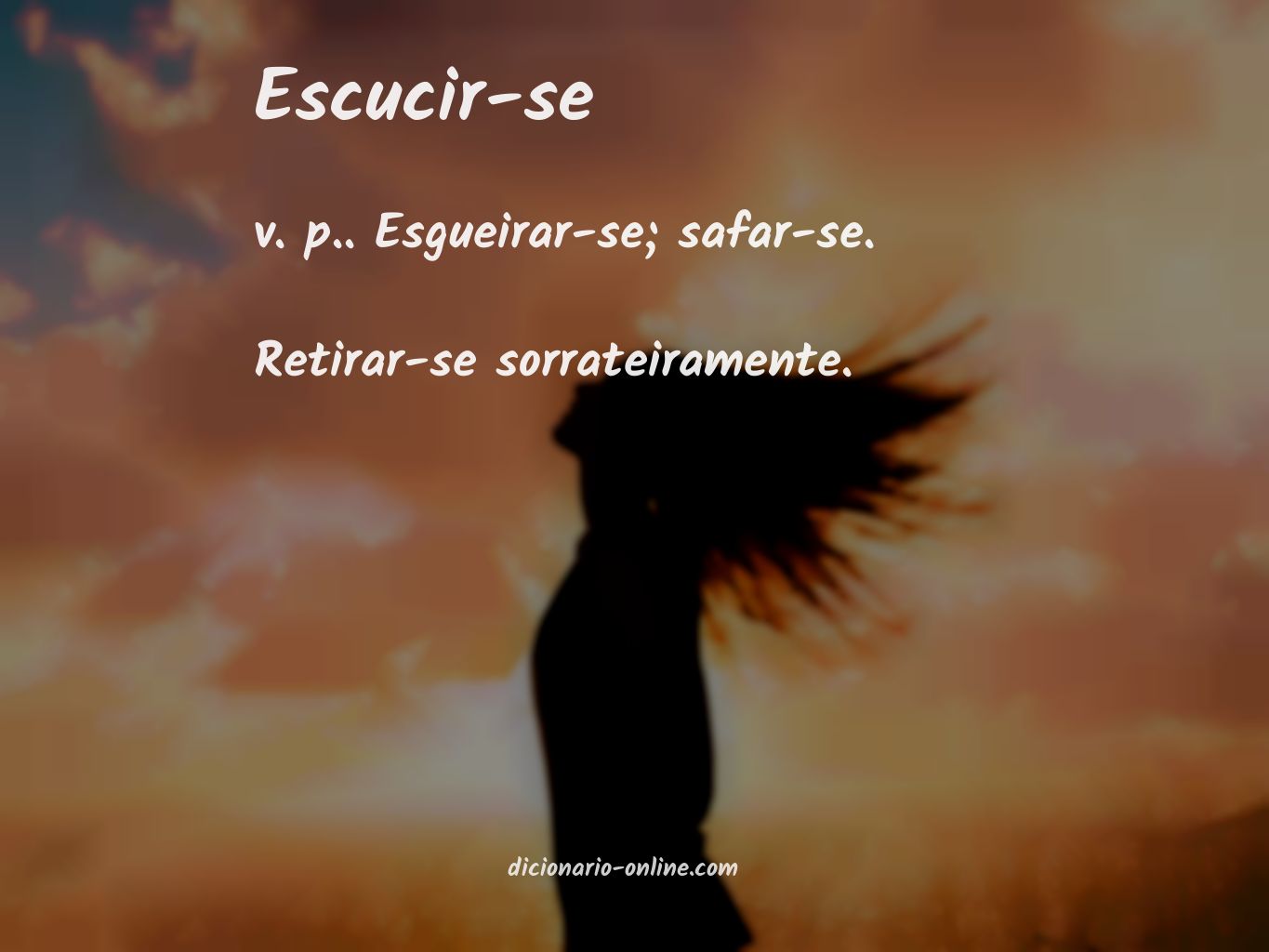 Significado de escucir-se