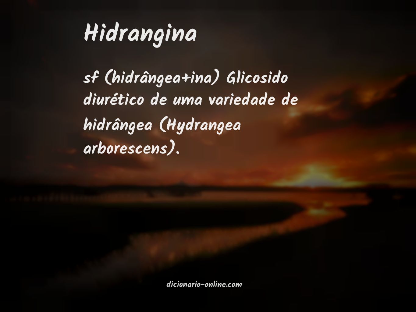 Significado de hidrangina
