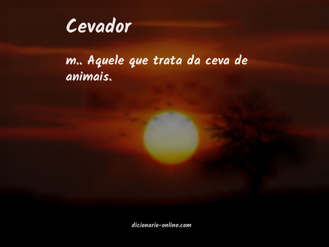 Significado de cevador