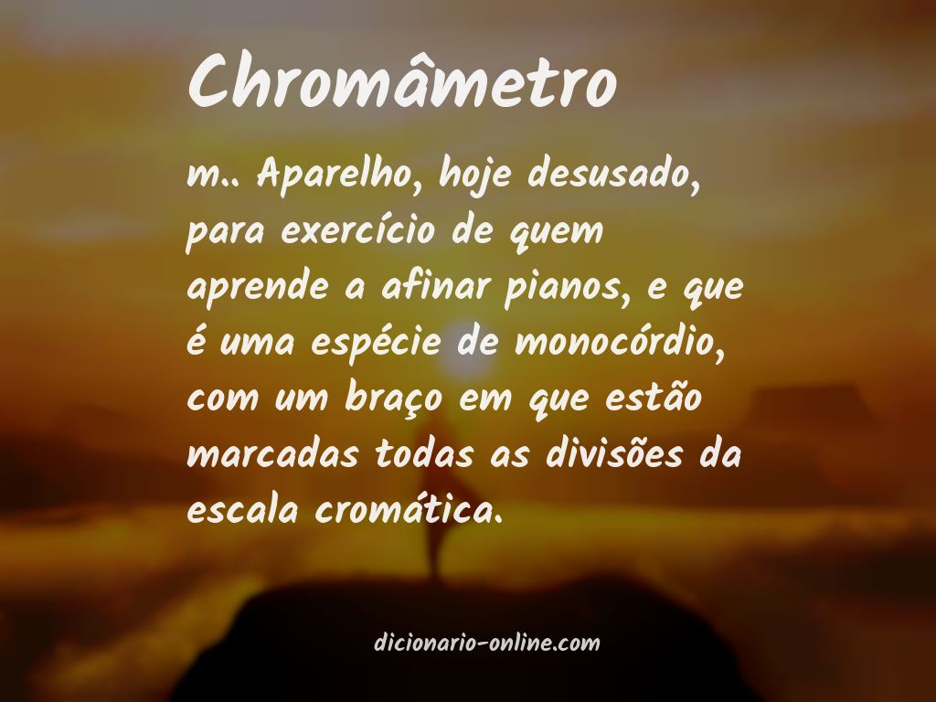 Significado de chromâmetro