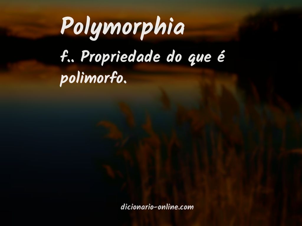 Significado de polymorphia