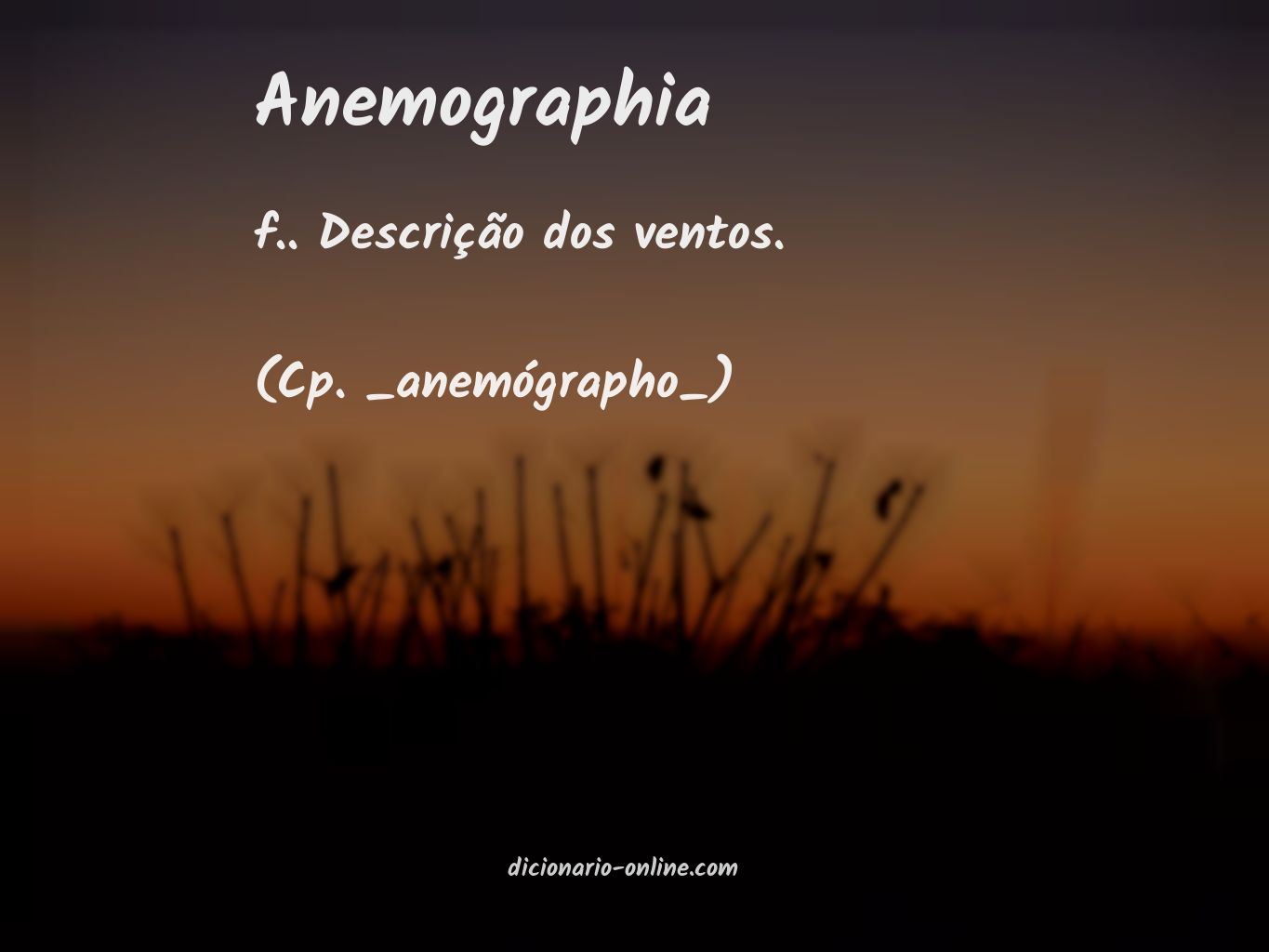 Significado de anemographia