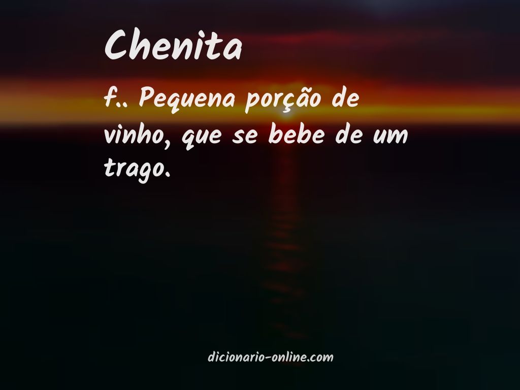 Significado de chenita