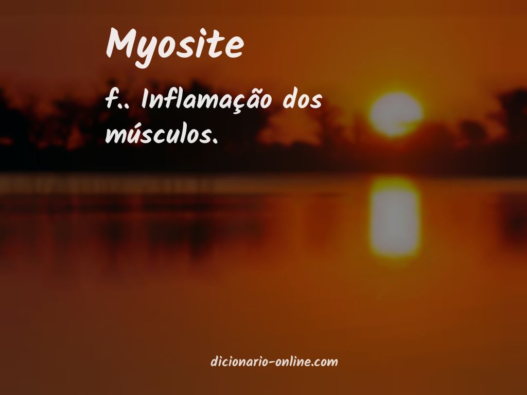Significado de myosite