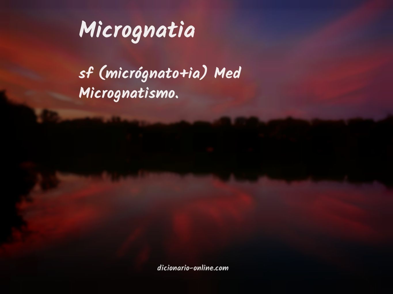 Significado de micrognatia