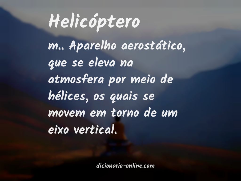 Significado de helicóptero