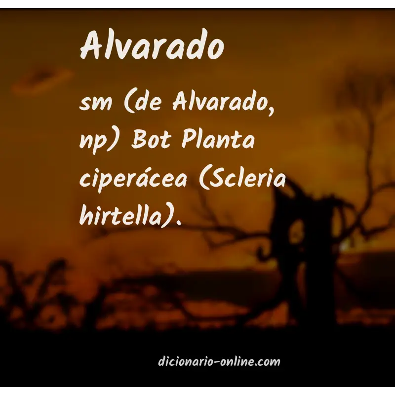 Significado de alvarado