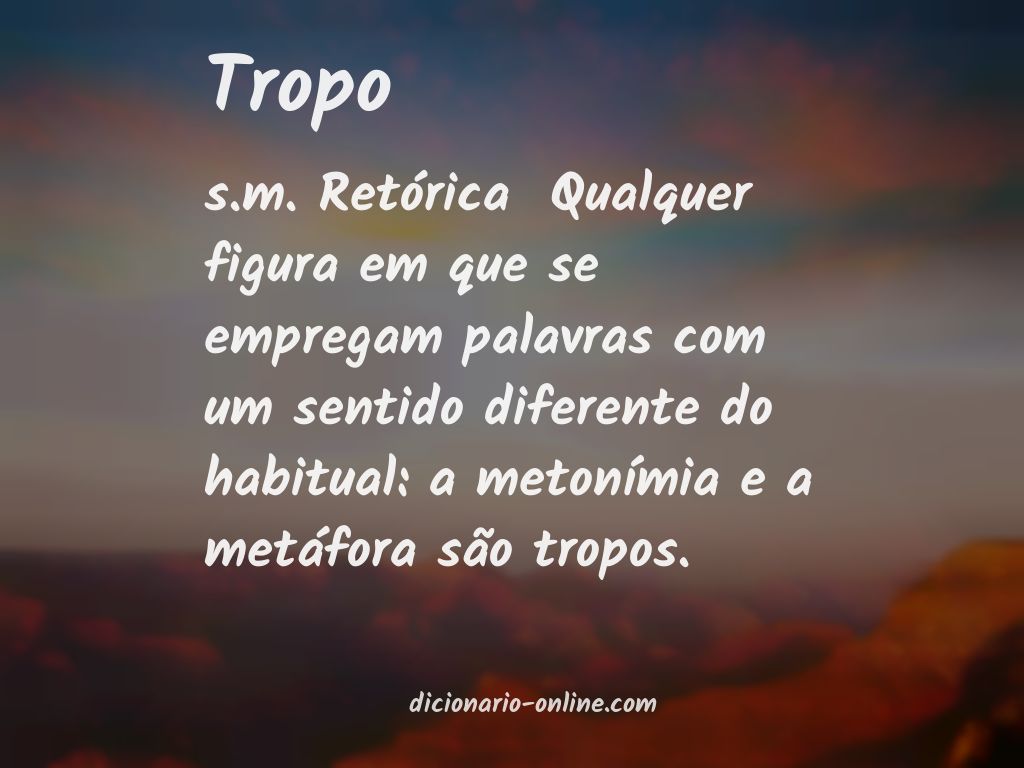 Significado de tropo