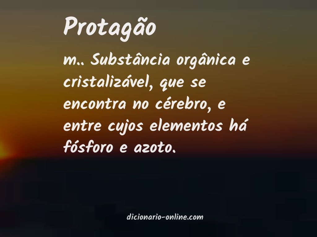 Significado de protagão