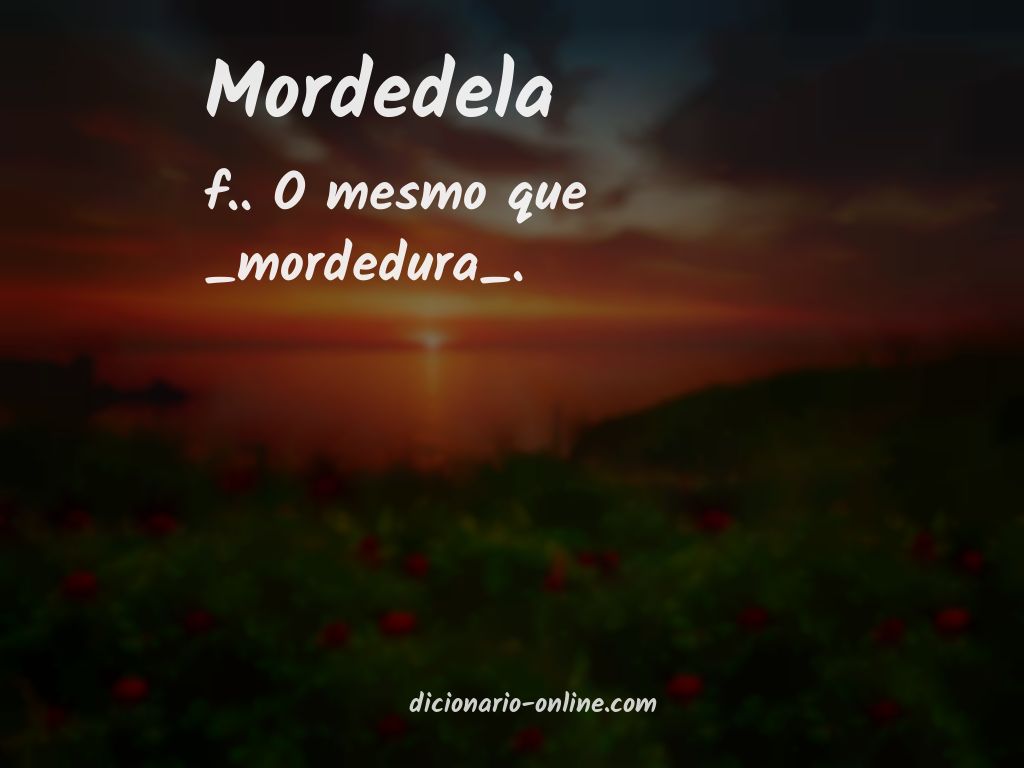 Significado de mordedela