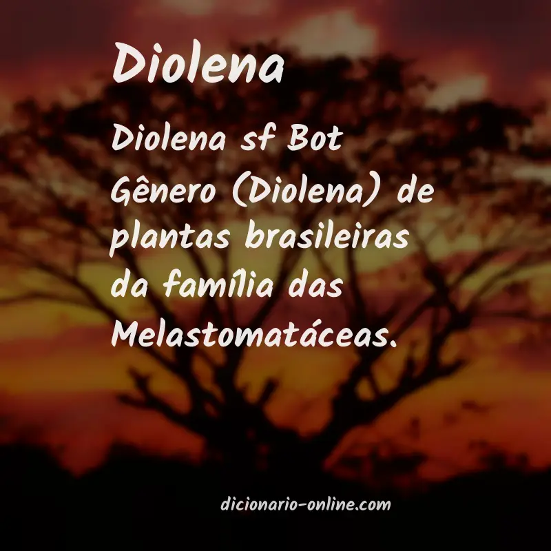 Significado de diolena