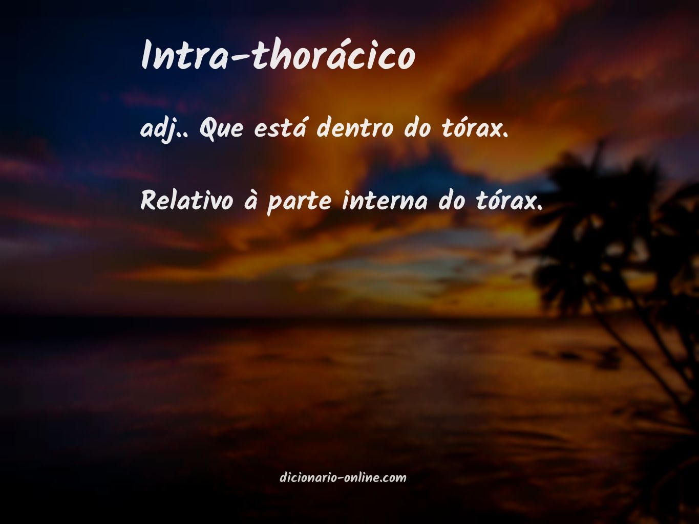 Significado de intra-thorácico