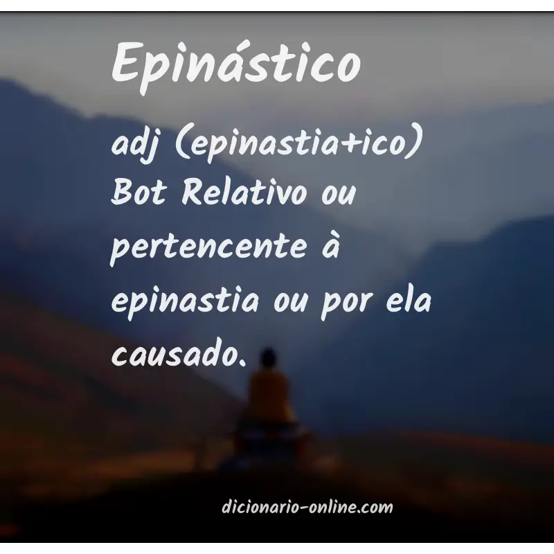Significado de epinástico