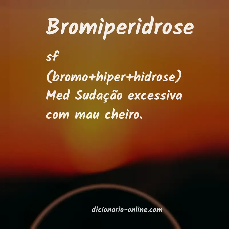 Significado de bromiperidrose