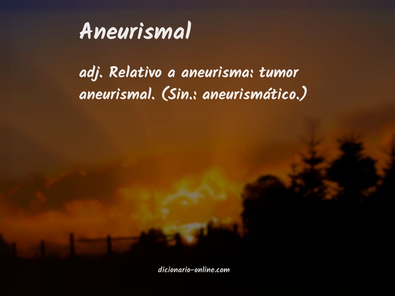 Significado de aneurismal